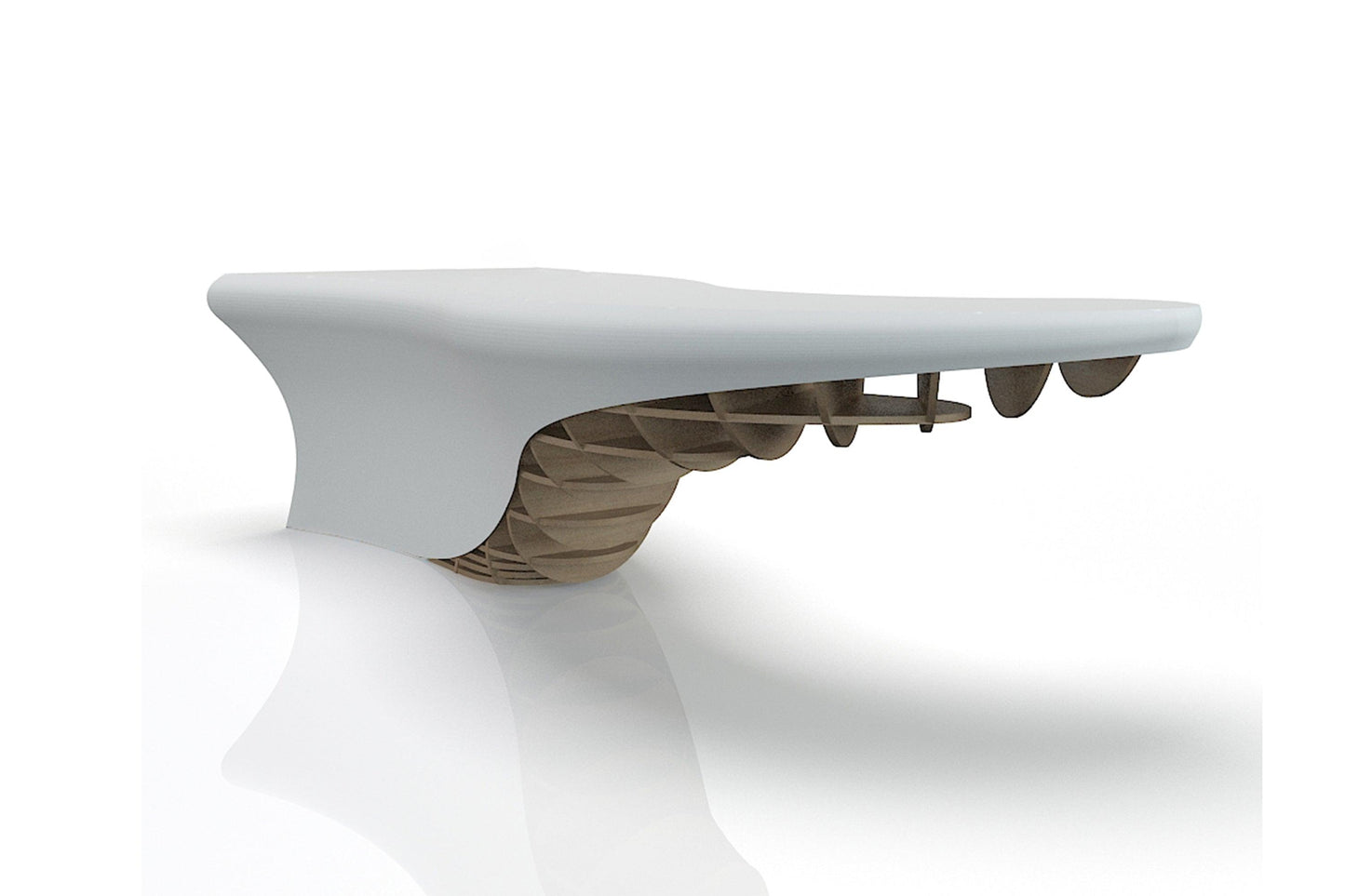 YHS Custom solid surface stone White Creative Shaped Company Front Desk Reception Desk