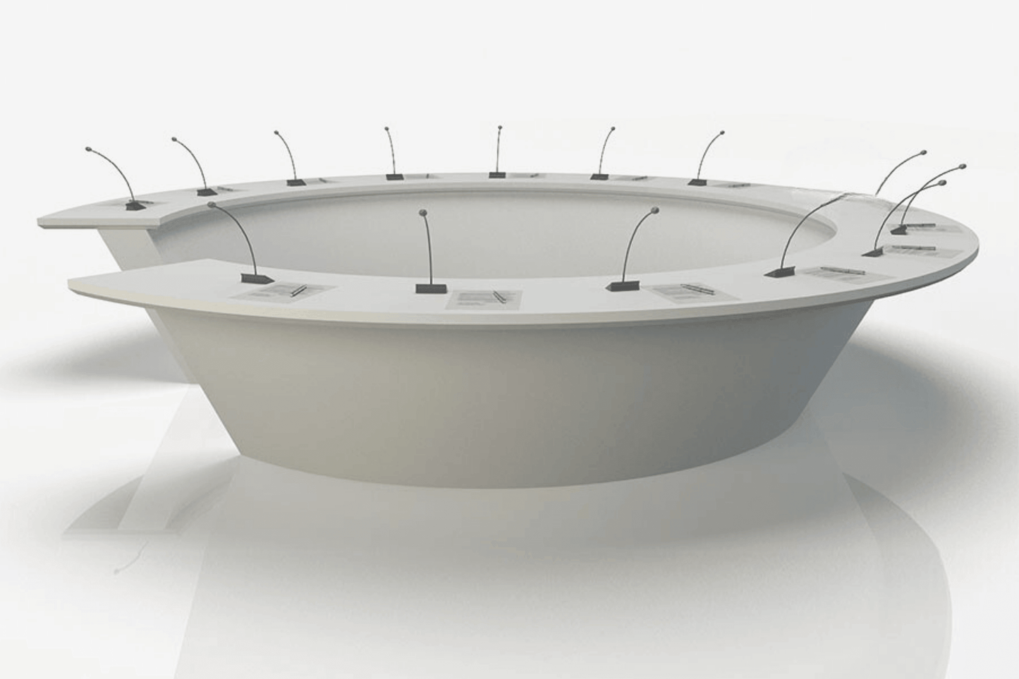 YHS Conference Table Modern Simple Round Table Conference Room
