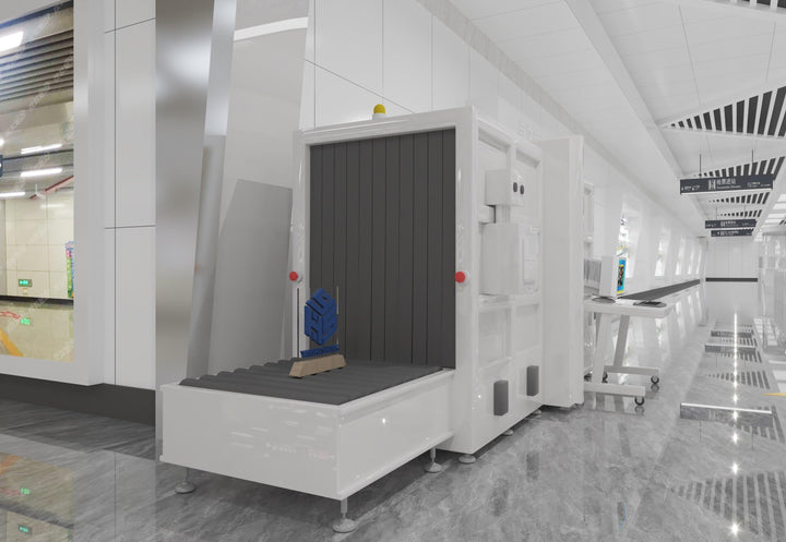 Custom Solid Surface Airport Security Checkpoint Kiosk in acrylic solid surface for custom B2B project furniture
