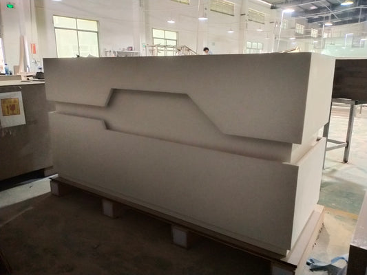 solid surface stone reception desk yhs 23