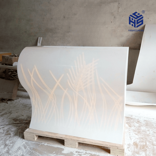 solid surface stone reception desk yhs 35