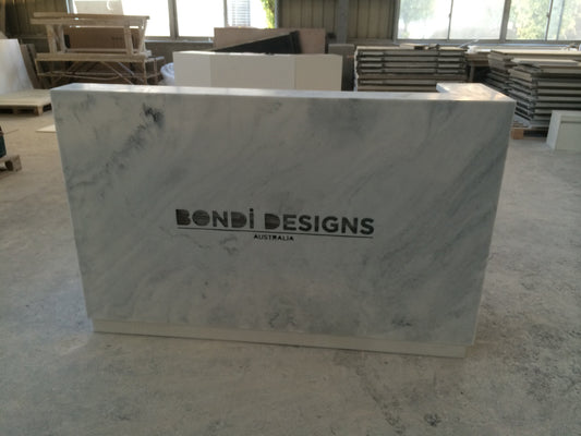 2 m White Reception Desk | Design Reference