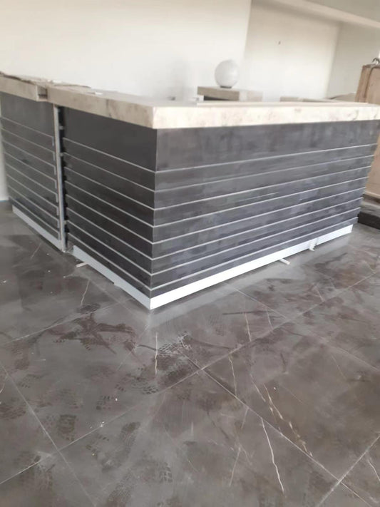 solid surface stone reception desk yhs 37