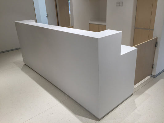 Acrylic Solid Surface vs HPL for Reception Desks