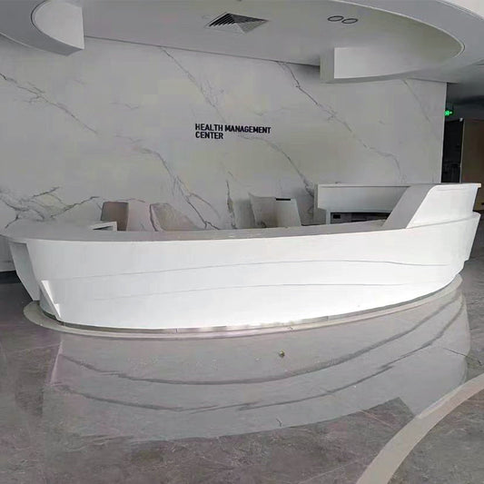 solid surface stone reception desk yhs 44