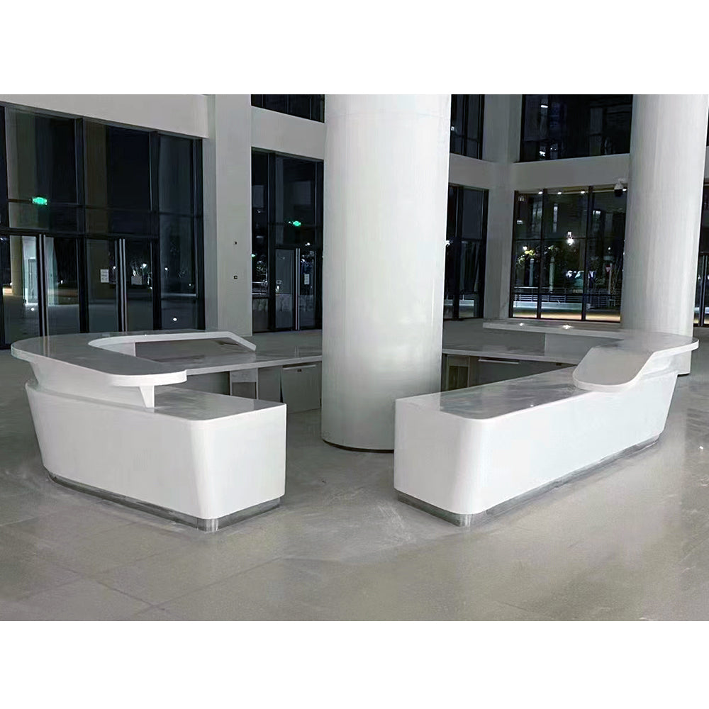Custom solid surface commercial project furniture by YHS