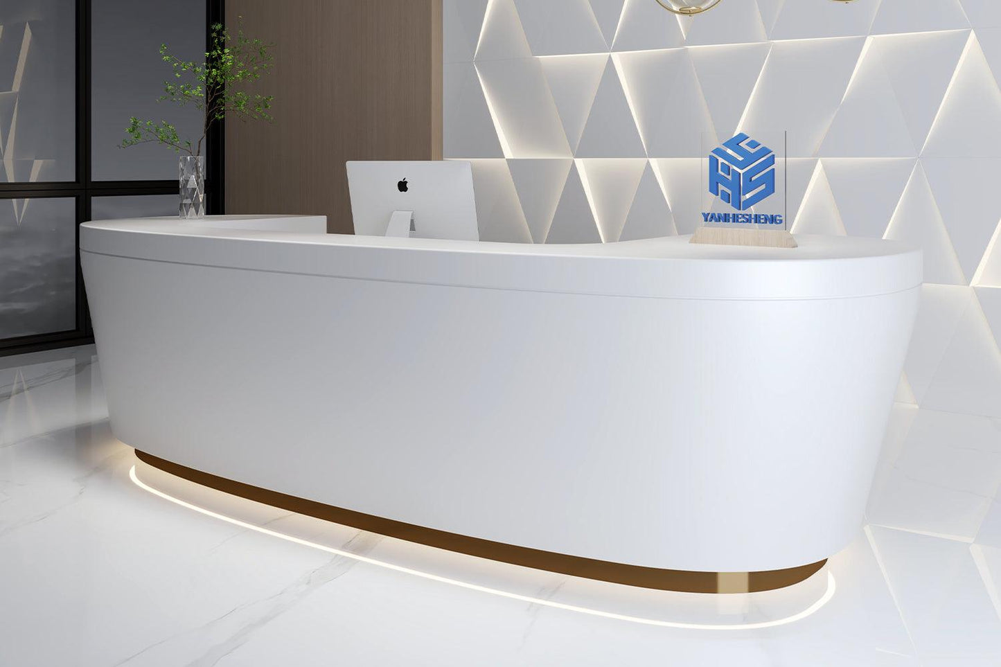 white reception desk office small l shaped reception desk dimensions gold skirting