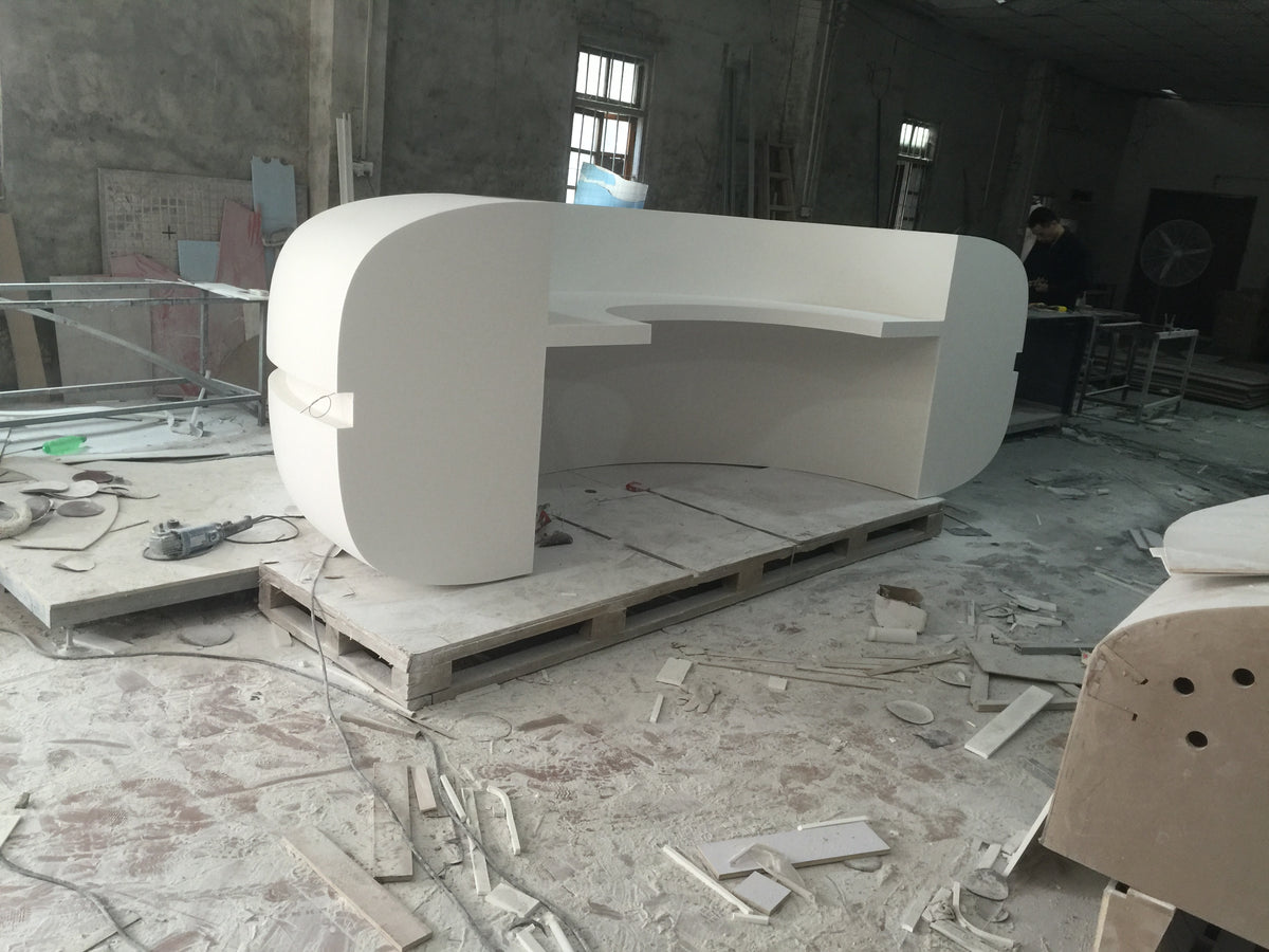 Custom Solid Surface Airport Information Counter