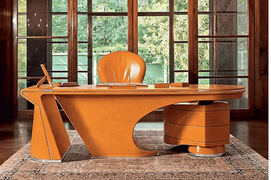 YHS Custom vintage manager desk Orange Alien Light Luxury