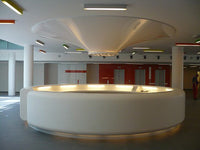 Custom Solid Surface Airport Information Counter