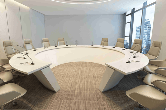 YHS  Conference Table Modern Simple Round Table Conference Room