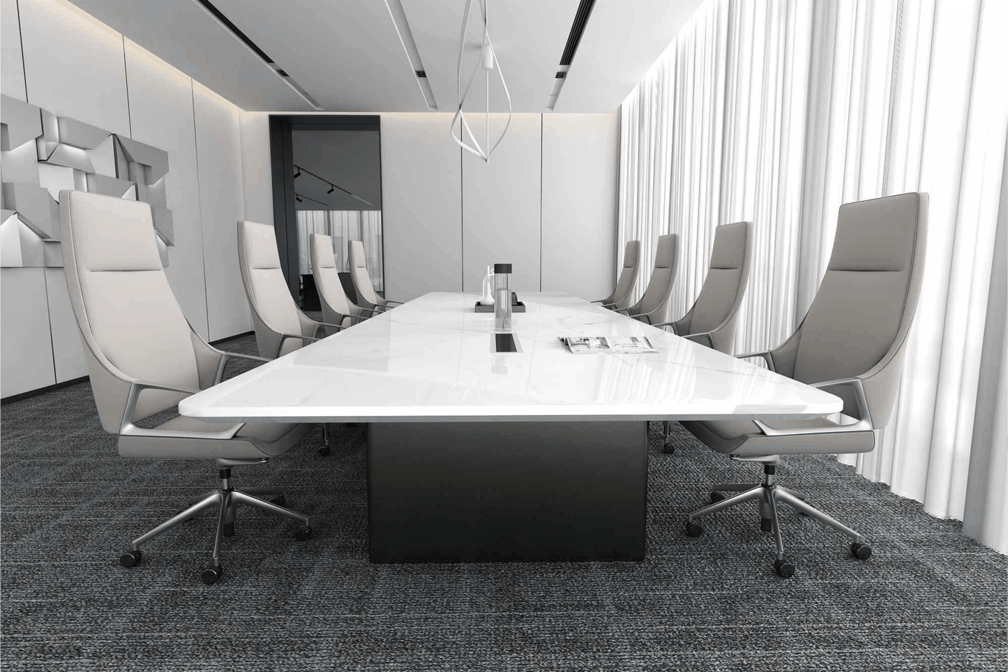 YHS  Conference Table Modern Minimalist Design Office Meeting Room