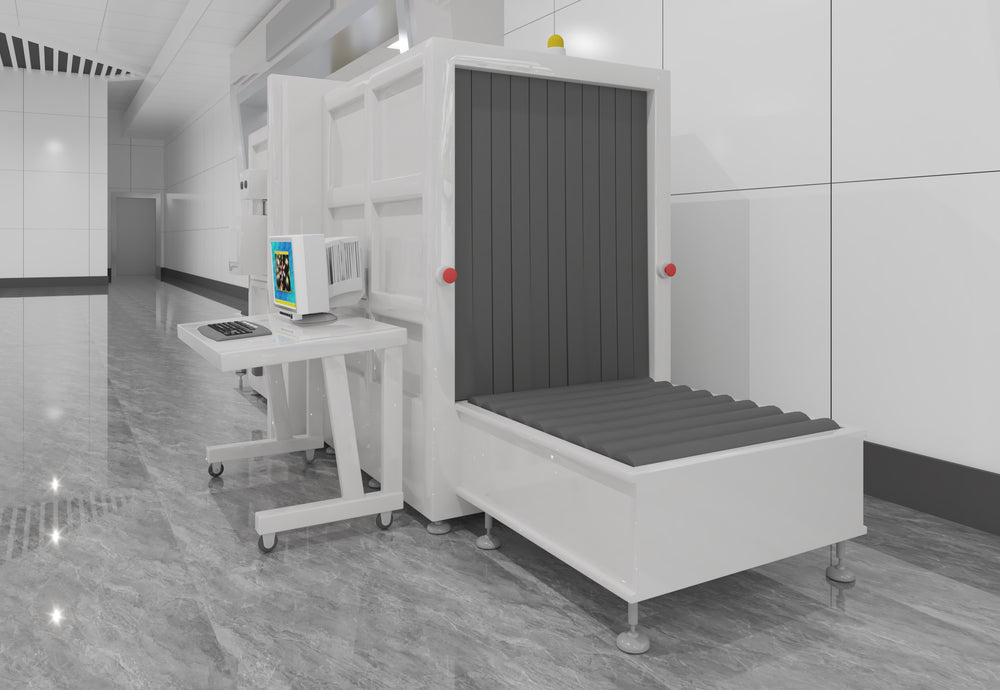 Alternate application reference of custom airport service furniture arranged around passenger processing