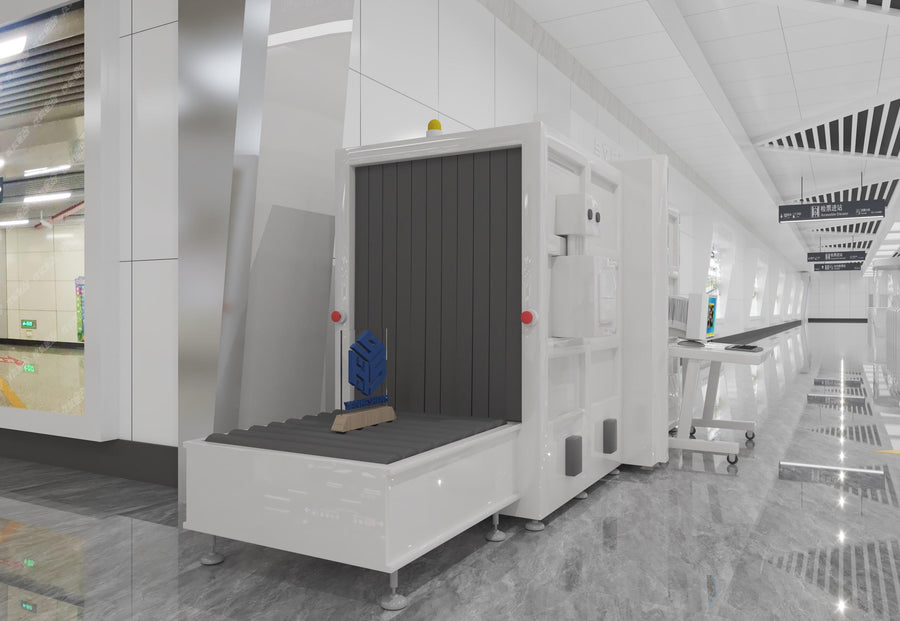 Custom Solid Surface Airport Security Checkpoint Kiosk