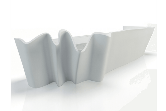 YHS Custom solid surface stone Reception Desk White Personalized Creative Modern