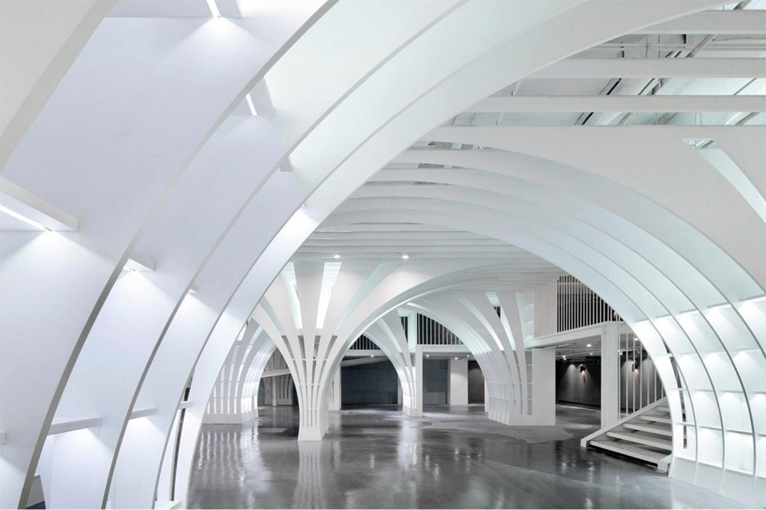Custom Solid Surface Ceiling Panel System for Commercial Interiors