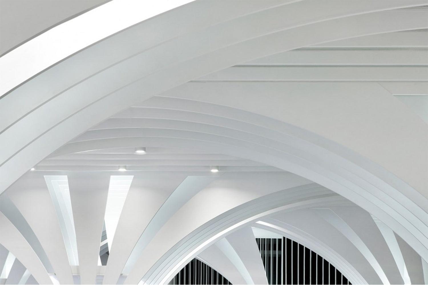 Custom Solid Surface Ceiling Panel System for Commercial Interiors