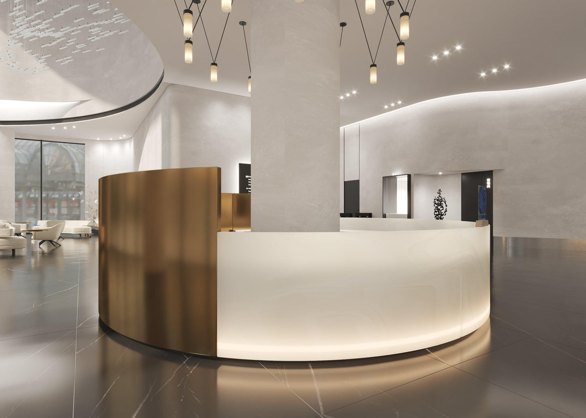 Modular multi-station bank teller counter