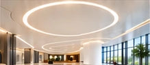 Concept illustration of curved solid surface ceiling feature