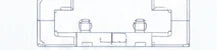 Layout concept; not a dimensional drawing.. Return plan for healthcare furniture planning; not a verified project or product specification.